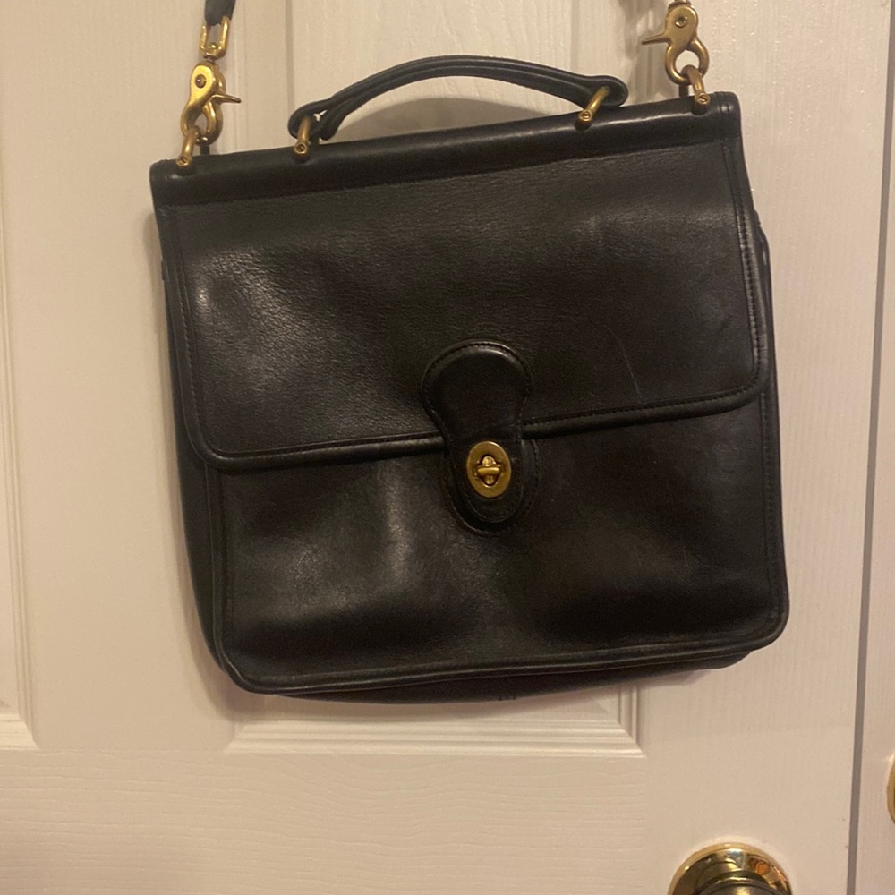 Vintage leather coach Willis bag